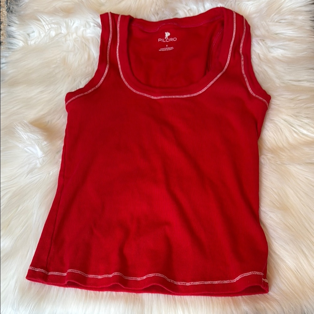 Anthropologie Pilcro Women's Red Tank Top size S